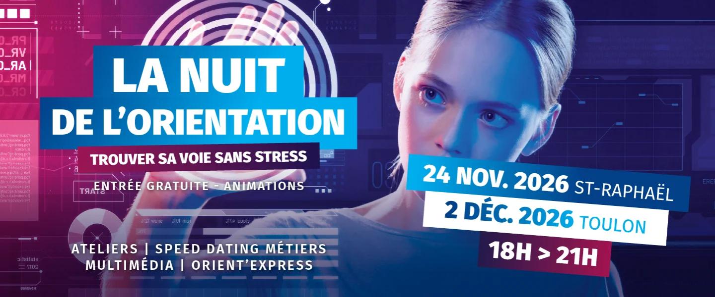 2026 : 2 nuits de l'orientation dans le Var