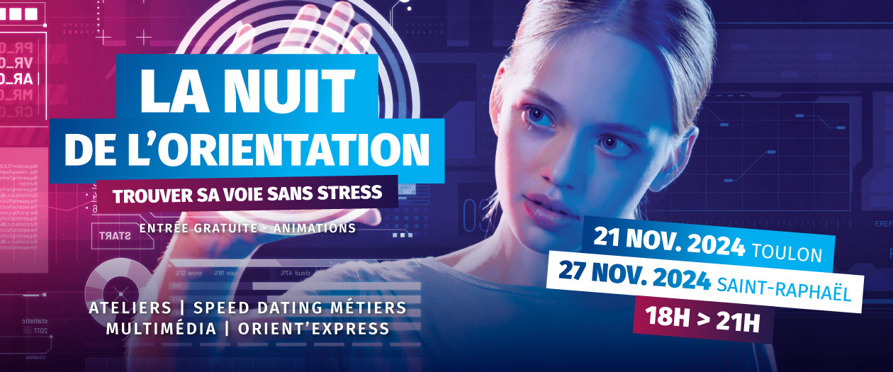 Visuel de l'affiche des nuits de l'orientation en 2024